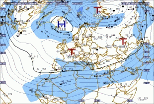 Analyse Vorticity-Advektion 500 hPa